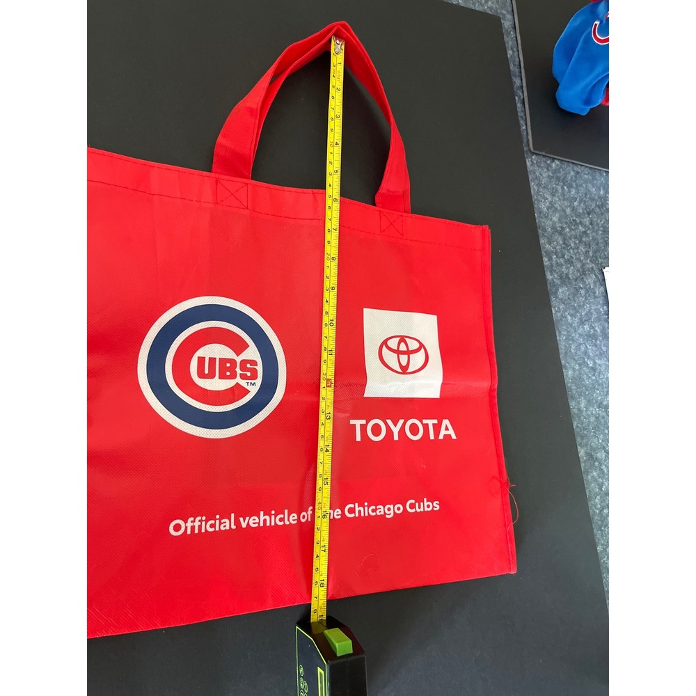 Chicago Cubs Toyota Red Reusable Tote Bag MLB Promotional Grocery Shopping Bag - Picture 4 of 4